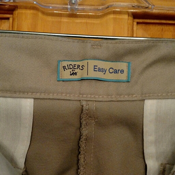 Riders by Lee tan twill pants sz 14P - Picture 3 of 6